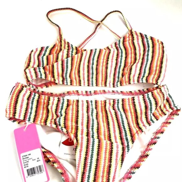 Seafolly Girls Swim Bikini Set Multicolor Size 10
